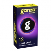 Презервативы с анестетиком для продления удовольствия Ganzo Long Love - 12 шт. - Ganzo - купить с доставкой в Оренбурге