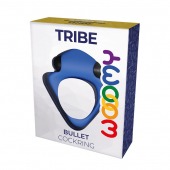 Синее эрекционное кольцо Wooomy Tribeс с вибрацией - Adrien Lastic - в Оренбурге купить с доставкой