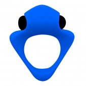 Синее эрекционное кольцо Wooomy Tribeс с вибрацией - Adrien Lastic - в Оренбурге купить с доставкой