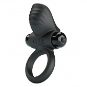 Черное эрекционное кольцо с вибрацией Adrien - Baile - в Оренбурге купить с доставкой