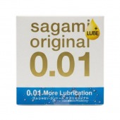 Увлажнённый презерватив Sagami Original 0.01 Extra Lub - 1 шт. - Sagami - купить с доставкой в Оренбурге