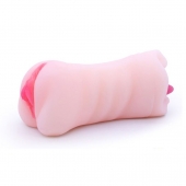 Телесный двусторонний мастурбатор - вагина и ротик - Boys of Toys - в Оренбурге купить с доставкой