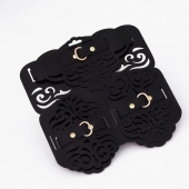 Фигурный набор для БДСМ-игр с узорами и золотистой фурнитурой - Crazy Handmade - купить с доставкой в Оренбурге