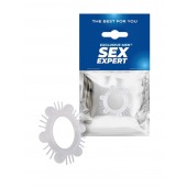 Эластичное эрекционное кольцо с шипиками и шариками - Sex Expert - в Оренбурге купить с доставкой