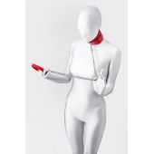 Красный ошейник с подкладкой из меха - ToyFa - купить с доставкой в Оренбурге