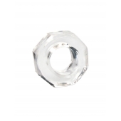 Прозрачное эрекционное кольцо в форме гайки - Sex Expert - в Оренбурге купить с доставкой