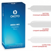 Презервативы OKOTO Mega Mix - 18 шт. - Sitabella - купить с доставкой в Оренбурге