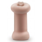 Телесный люминесцентный двусторонний мастурбатор Tasha - Blush Novelties - в Оренбурге купить с доставкой