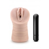 Телесный мастурбатор-вагина Ayumi с вибрацией - Blush Novelties - в Оренбурге купить с доставкой