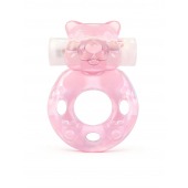 Розовое эрекционное виброкольцо в форме мишки - 1137 - в Оренбурге купить с доставкой