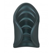 Серый сквозной мастурбатор с вибрацией Manwan Starter - Manwan - в Оренбурге купить с доставкой