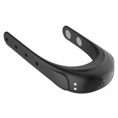 Черное эрекционное виброкольцо на ремешках - Boys of Toys - в Оренбурге купить с доставкой