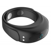 Черное эрекционное виброкольцо на ремешках - Boys of Toys - в Оренбурге купить с доставкой