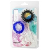 Набор из 3 эрекционных колец разного цвета и рельефа - Boys of Toys - в Оренбурге купить с доставкой