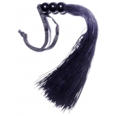 Черная силиконовая плетка - 25,4 см. - Boys of Toys - купить с доставкой в Оренбурге