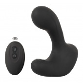 Черная анальная вибропробка с функцией расширения RC Butt Plug with 3 functions - Orion - в Оренбурге купить с доставкой
