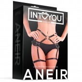 Черные стрепы на бёдра Aneir - Intoyou - купить с доставкой в Оренбурге