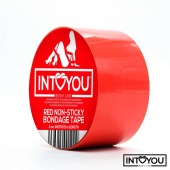 Красный скотч для фиксации Non-Sticky Bondage Tape - 15 м. - Intoyou - купить с доставкой в Оренбурге
