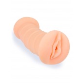 Телесный двусторонний мастурбатор с вибропулей и эрекционными кольцами в комплекте - Sexy Girl - в Оренбурге купить с доставкой