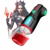 Интерактивный мастурбатор Raven с вакуумом, вибрацией и подсветкой - Shots Media BV - в Оренбурге купить с доставкой