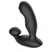 Черный вибромассажер простаты с вращающимся шариком - Secwell - в Оренбурге купить с доставкой