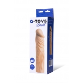 Насадка с ярко выраженной головкой и рельефным стволом - 19 см. - A-toys - в Оренбурге купить с доставкой