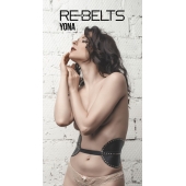 Пояс с клёпками Yona Black - Rebelts - купить с доставкой в Оренбурге