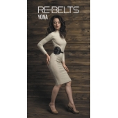 Пояс с клёпками Yona Black - Rebelts - купить с доставкой в Оренбурге