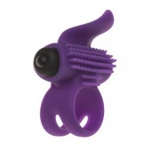 Эрекционное кольцо с подхватом мошонки и стимуляцией клитора Bullet Lastic Ring - Adrien Lastic - в Оренбурге купить с доставкой