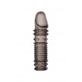 Дымчатая закрытая насадка ToyFa XLover с чешуйками и пупырышками - 13,5 см. - ToyFa - в Оренбурге купить с доставкой