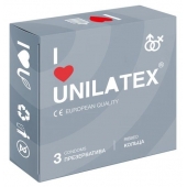 Презервативы с рёбрами Unilatex Ribbed - 3 шт. - Unilatex - купить с доставкой в Оренбурге