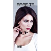 Чёрный чокер-кляп Iman Black - Rebelts - купить с доставкой в Оренбурге