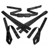 Бондажный набор из сатиновых лент Bordeaux 5 Piece Satin Bondage Set - XR Brands - купить с доставкой в Оренбурге