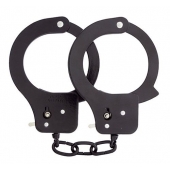 Чёрные наручники из листового металла BONDX METAL CUFFS BLACK - Dream Toys - купить с доставкой в Оренбурге