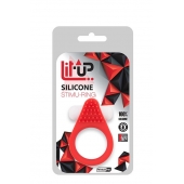 Красное эрекционное кольцо LIT-UP SILICONE STIMU RING 1 RED - Dream Toys - в Оренбурге купить с доставкой