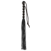 Чёрная мини-плеть из резины Rubber Mini Whip - 22 см. - Blush Novelties - купить с доставкой в Оренбурге