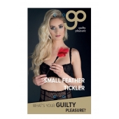 Пластиковая метелочка с красными пёрышками Small Feather Tickler - 32 см. - Blush Novelties - купить с доставкой в Оренбурге