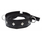 Полиуретановый ошейник с пуклями и D-кольцами Collar with Studs - Blush Novelties - купить с доставкой в Оренбурге
