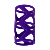 Фиолетовая насадка-сетка на пенис - 7,5 см. - A-toys - в Оренбурге купить с доставкой