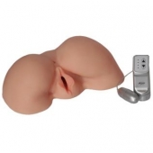 Телесная вибровагина из киберкожи с выносным пультом - LOVETOY (А-Полимер) - в Оренбурге купить с доставкой