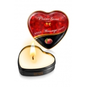 Массажная свеча с ароматом персика Bougie Massage Candle - 35 мл. - Plaisir Secret - купить с доставкой в Оренбурге