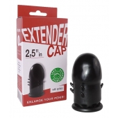 Чёрный латексный удлинитель пениса 2.5 in с шипиками - Sitabella - в Оренбурге купить с доставкой