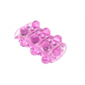 Розовая насадка на пенис Rings Armour - Lola Games - в Оренбурге купить с доставкой