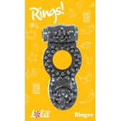 Чёрное эрекционное кольцо Rings Ringer - Lola Games - в Оренбурге купить с доставкой