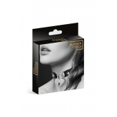 Черный чокер с замком в форме сердца - Bijoux Pour Toi - купить с доставкой в Оренбурге