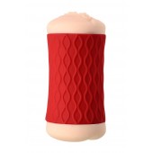 Двухсторонний мастурбатор JOS  NADIN в красном цилиндре - JOS - в Оренбурге купить с доставкой