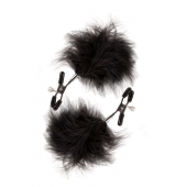 Зажимы для сосков с пухом FEATHERED NIPPLE CLAMPS - Blush Novelties - купить с доставкой в Оренбурге