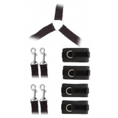 Комплект наручников и поножей LUXURIOUS BED RESTRAINT CUFF SET - Blush Novelties - купить с доставкой в Оренбурге