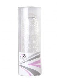 Прозрачная закрытая гелевая насадка - 13,5 см. - Toyfa Basic - в Оренбурге купить с доставкой