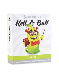 Стимулирующий презерватив-насадка Roll   Ball Apple - Sitabella - купить с доставкой в Оренбурге